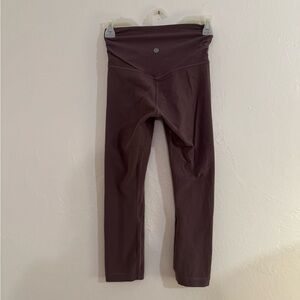 lululemon athletica mauve align Leggings with crossed front waistband